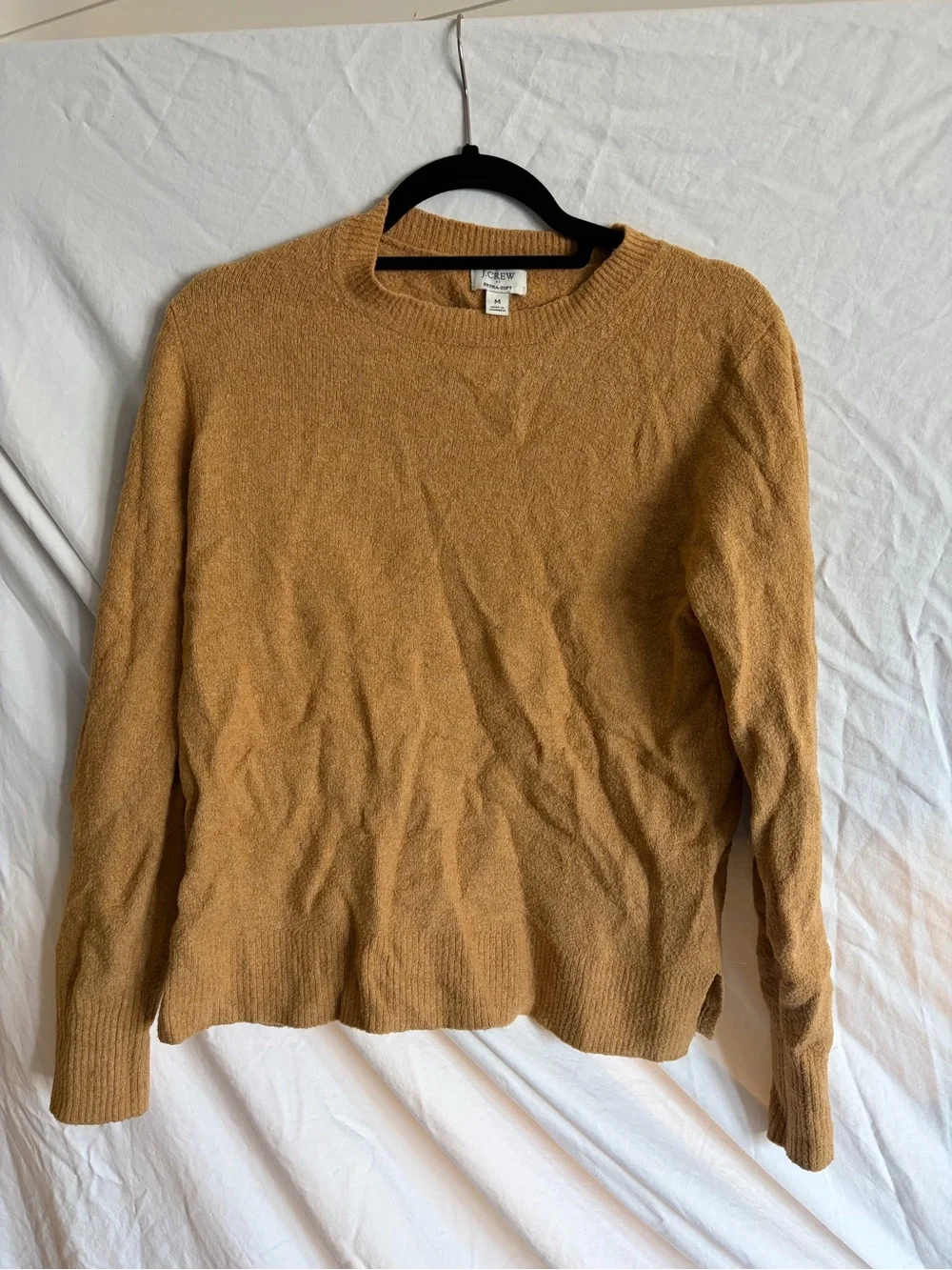 J. Crew Men's Crewneck Sweater in Camel Brown
